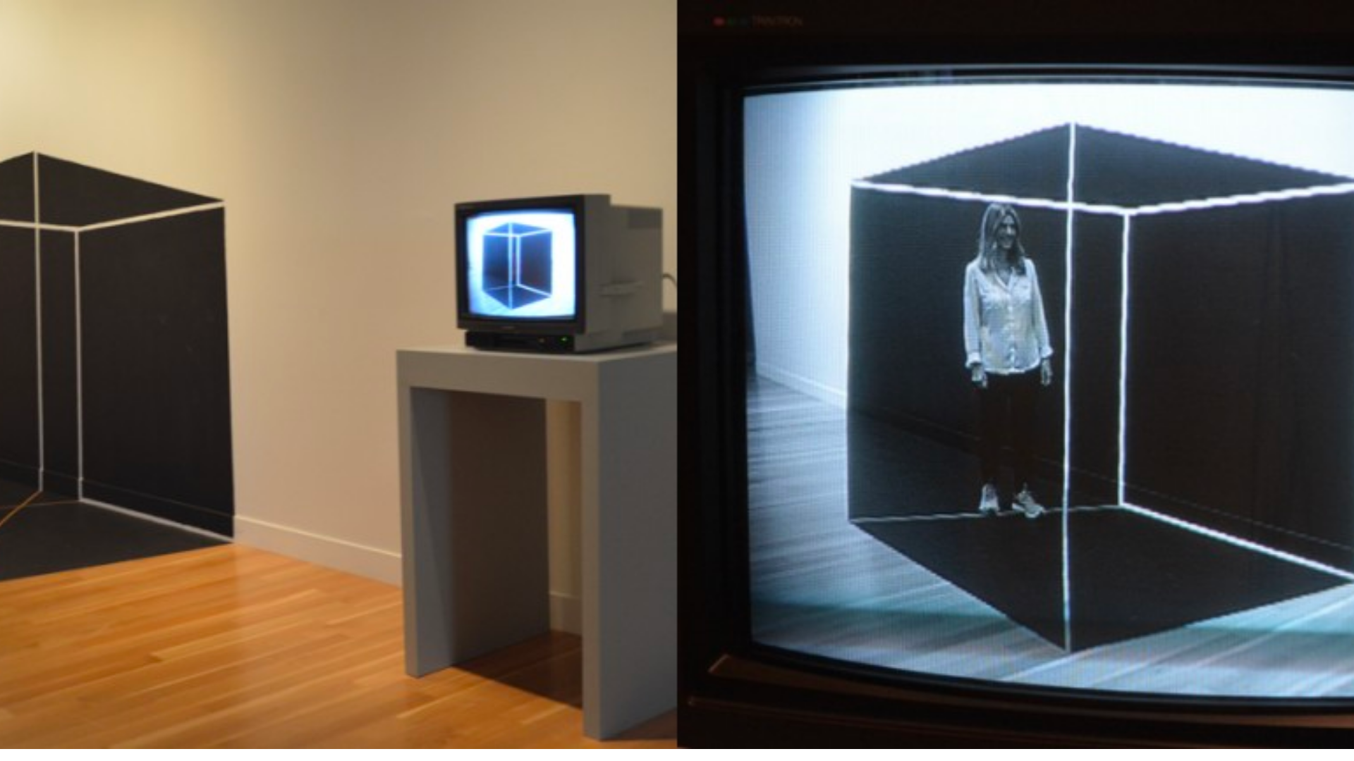 Painted Projections (1977) by Buky Schwartz — installation view 2