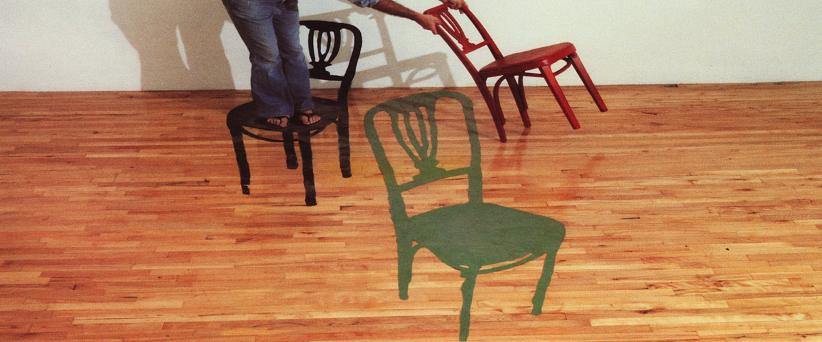 The Chair (1980) by Buky Schwartz — installation view 3