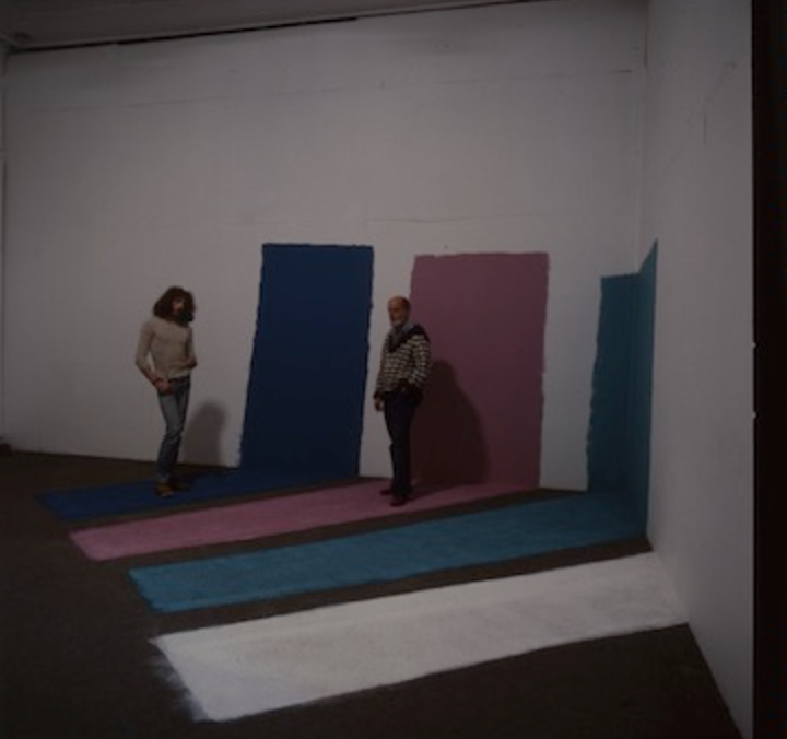 TV Stripes (1981) by Buky Schwartz — Installation
